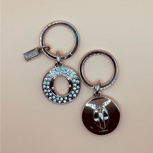 Coach Silver Key Holder with Crystal Accents - Picture 3 of 6